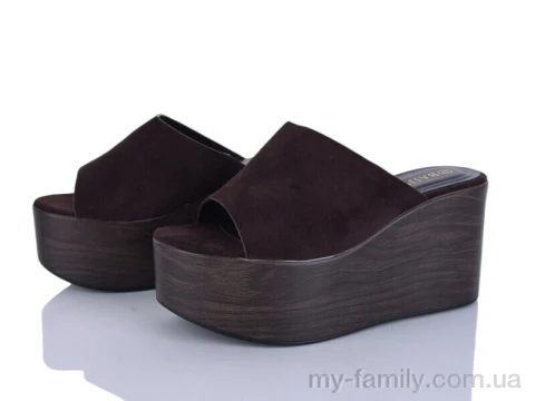 Шльопанці штучна замша коричневий жінки -, Жіночі шльопанці оптом