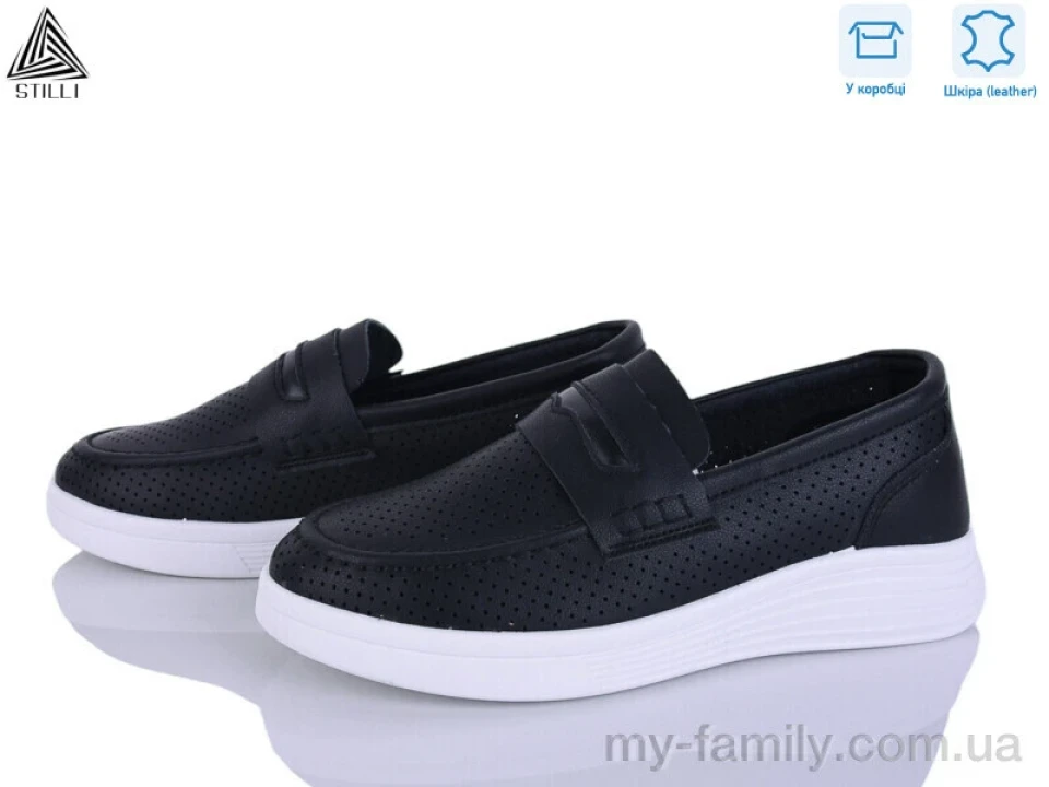 Туфлі натуральна шкіра чорний жінки -, Туфлі жіночі оптом