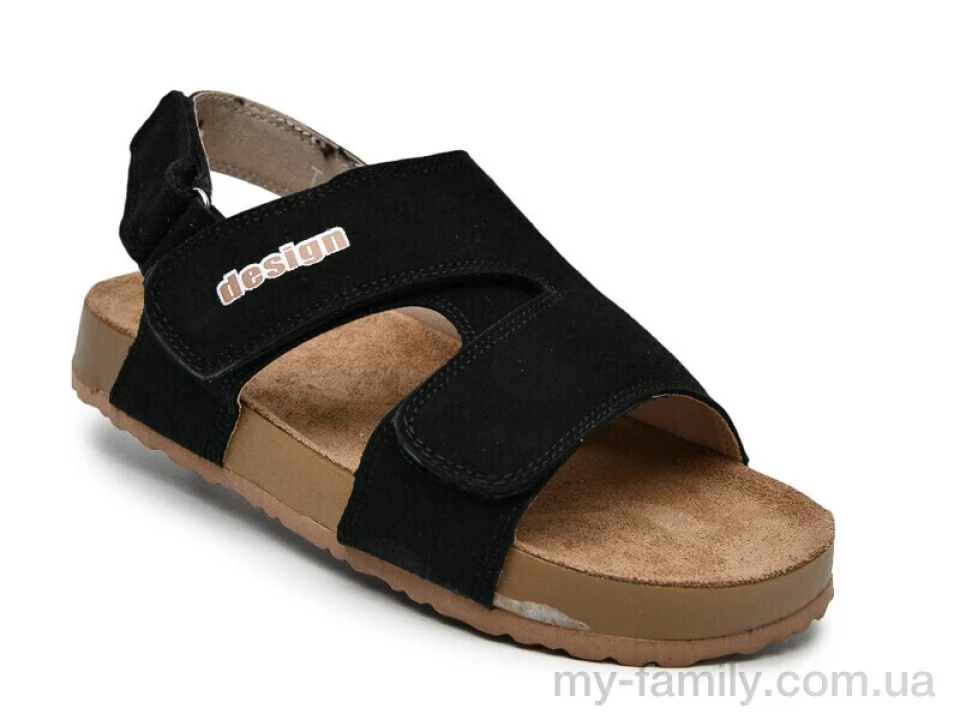 Босоніжки штучна замша чорний діти дівчинка, Взуття оптом діти