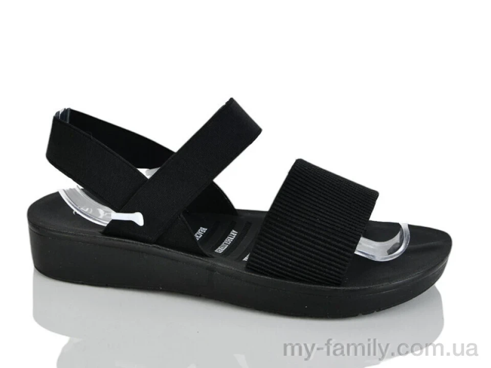 Босоніжки текстиль чорний жінки -, Жіночі босоніжки оптом