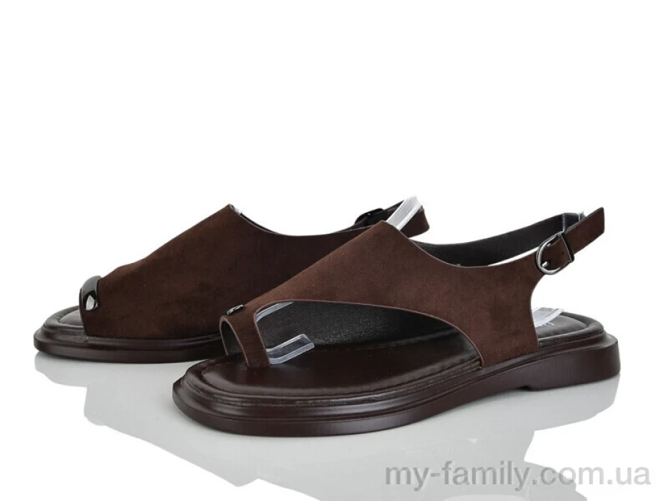 Босоніжки штучна замша коричневий жінки -, Жіночі босоніжки оптом