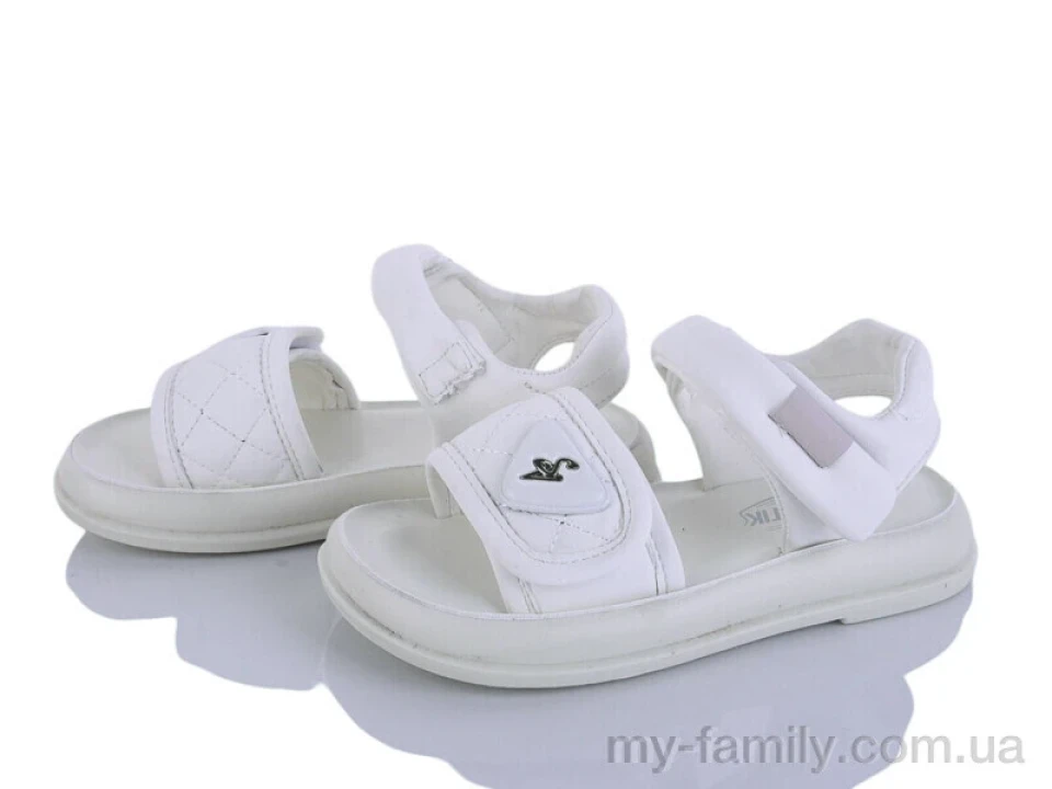 Босоніжки штучна шкіра білий діти дівчинка, Взуття оптом діти