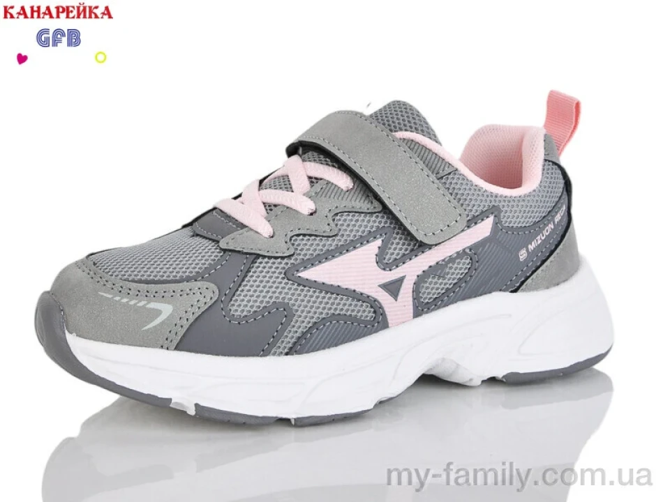 Кросівки штучний нубук-текстиль сірий діти дівчинка, Дитячі кросівки оптом