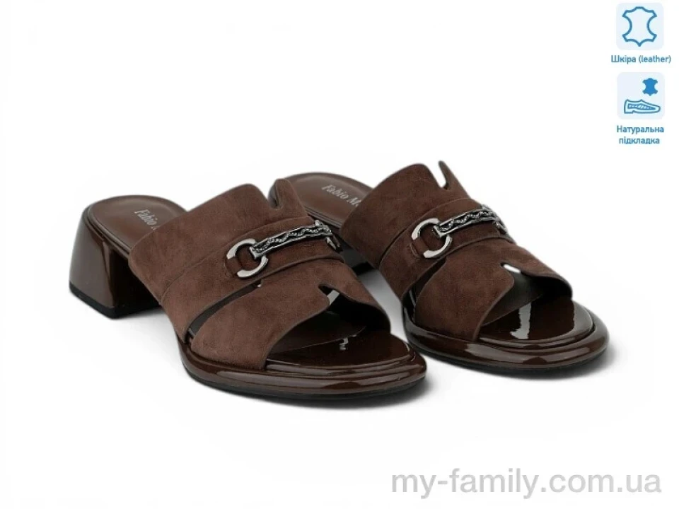 Шльопанці натуральна шкіра коричневий жінки -, Жіночі шльопанці оптом