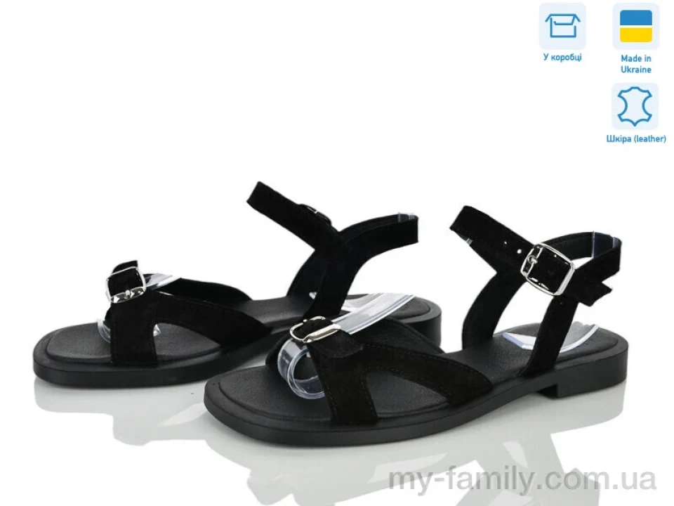 Босоніжки натуральна замша чорний жінки -, Жіночі босоніжки оптом