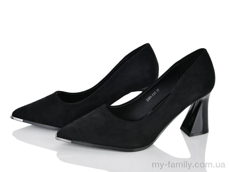 Туфлі штучна замша чорний жінки -, Туфлі жіночі оптом
