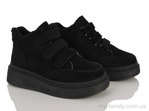 Черевики штучна замша чорний жінки -, Взуття оптом жінки