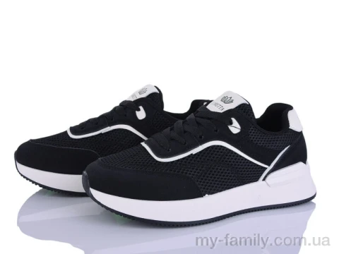 Кросівки штучна замша-текстиль чорний жінки -, Жіночі кросівки оптом