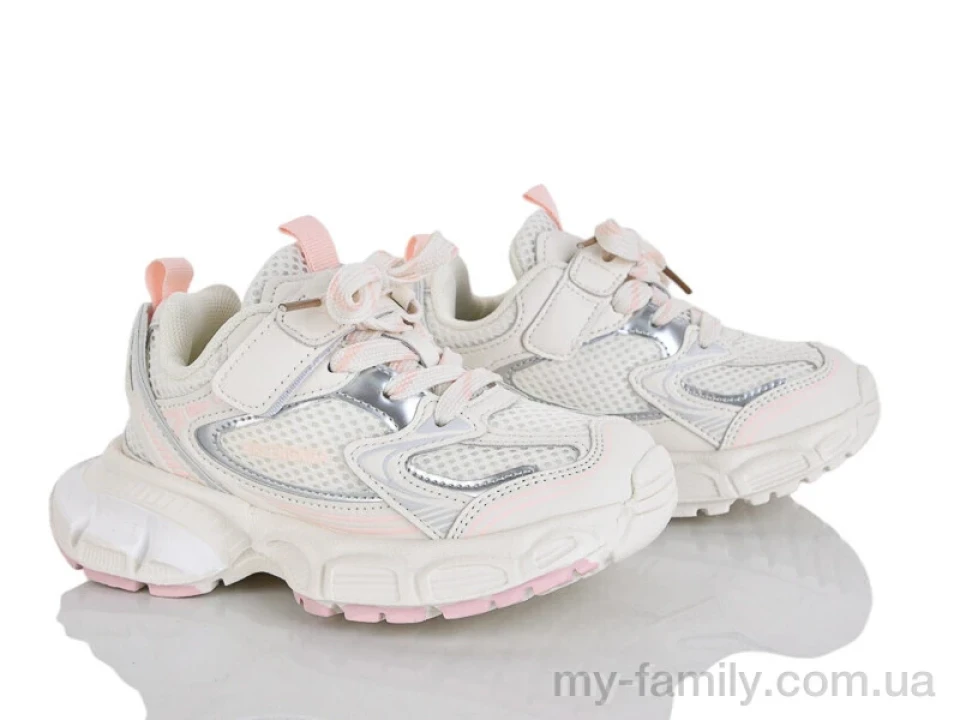 Кросівки штучна шкіра-текстиль бежевий діти дівчинка, Дитячі кросівки оптом