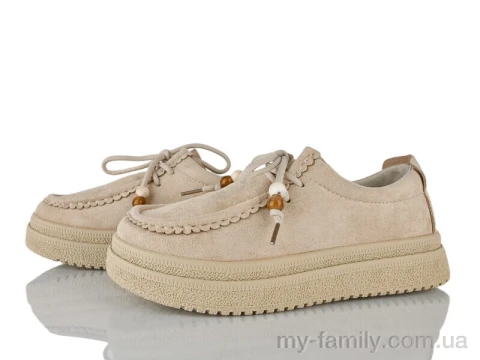 Туфлі штучна замша бежевий жінки -, Туфлі жіночі оптом