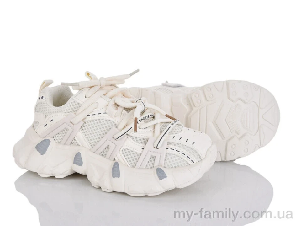 Кросівки штучна шкіра-текстиль бежевий діти унісекс, Дитячі кросівки оптом
