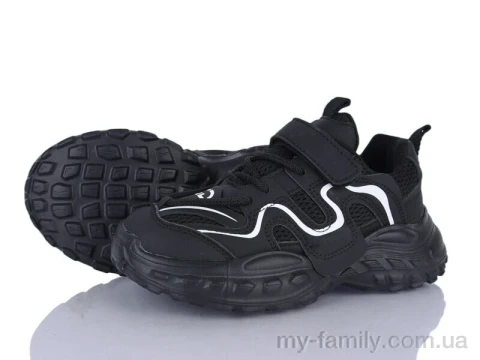 Кросівки штучна шкіра-текстиль чорний діти унісекс, Дитячі кросівки оптом