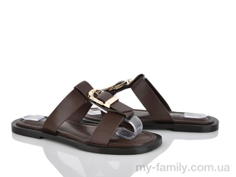 Шльопанці штучна шкіра коричневий жінки -, Жіночі шльопанці оптом