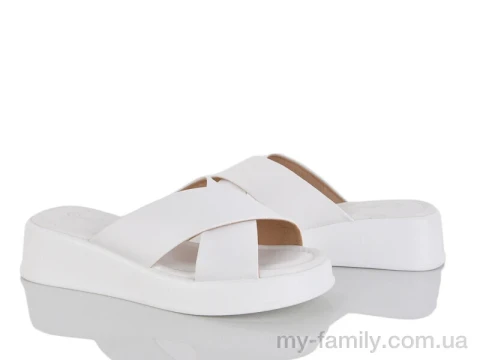 Шльопанці штучна шкіра білий жінки -, Жіночі шльопанці оптом