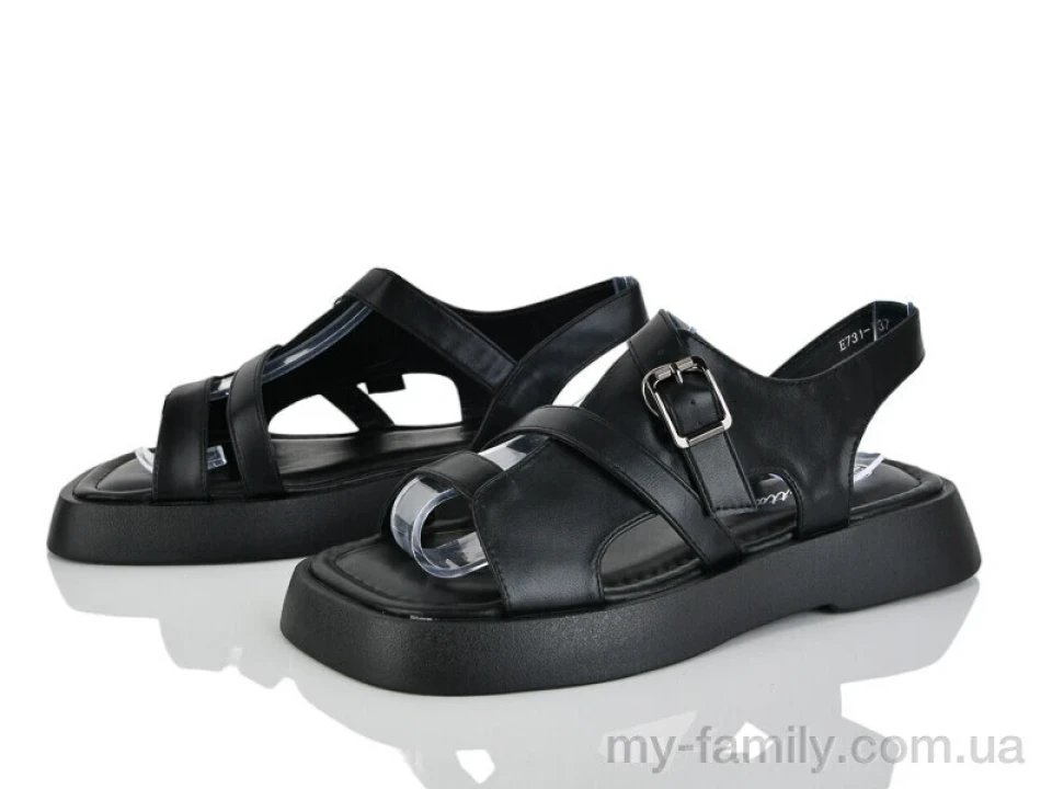 Босоніжки штучна шкіра чорний жінки -, Жіночі босоніжки оптом