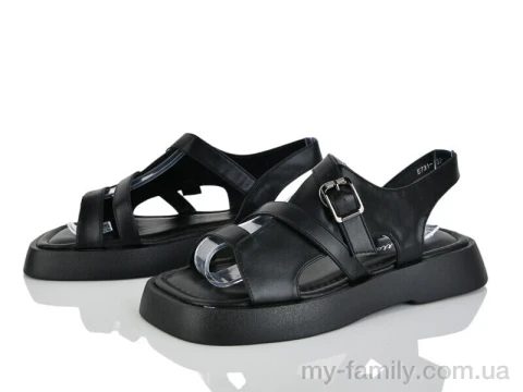 Босоніжки штучна шкіра чорний жінки -, Жіночі босоніжки оптом