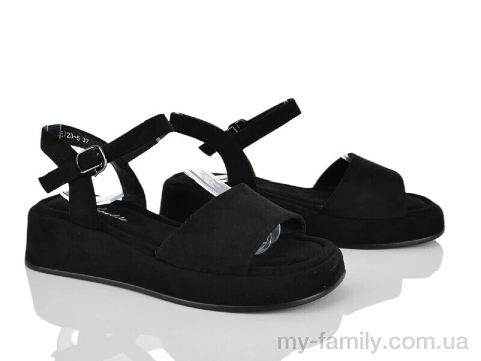 Босоніжки штучна замша чорний жінки -, Жіночі босоніжки оптом