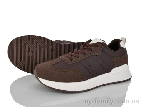 Кросівки штучна шкіра-штучна замша коричневий жінки -, Жіночі кросівки оптом