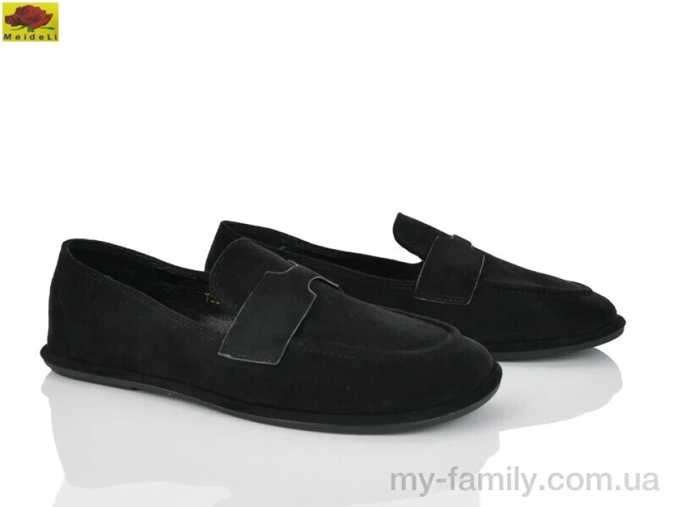 Туфлі штучна замша чорний жінки -, Туфлі жіночі оптом