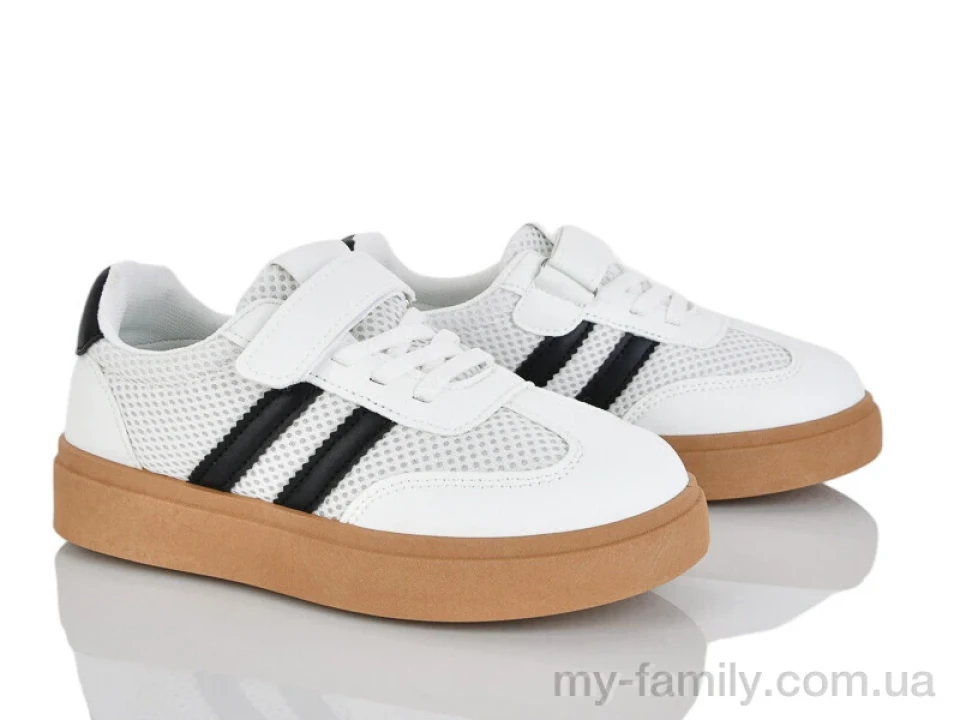 Кросівки штучна шкіра-текстиль білий діти унісекс, Дитячі кросівки оптом