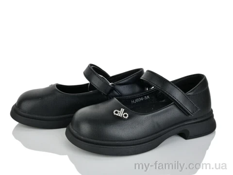 Туфлі штучна шкіра чорний діти дівчинка, Дитячі туфлі оптом