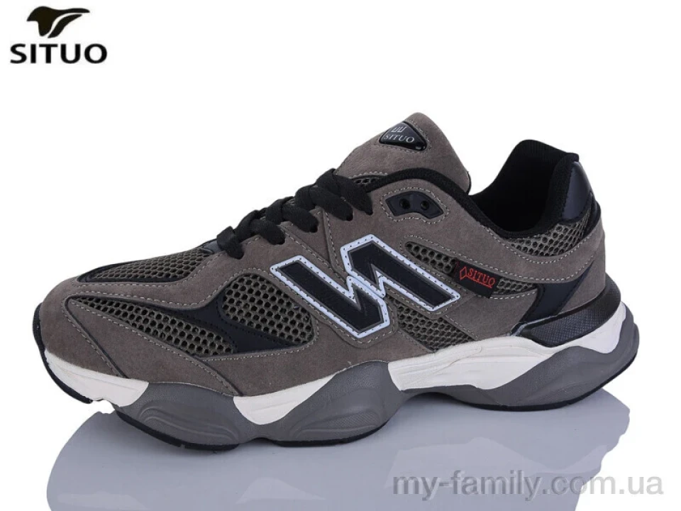 Кросівки штучний нубук-текстиль коричневий чоловіки -, Чоловічі кросівки оптом