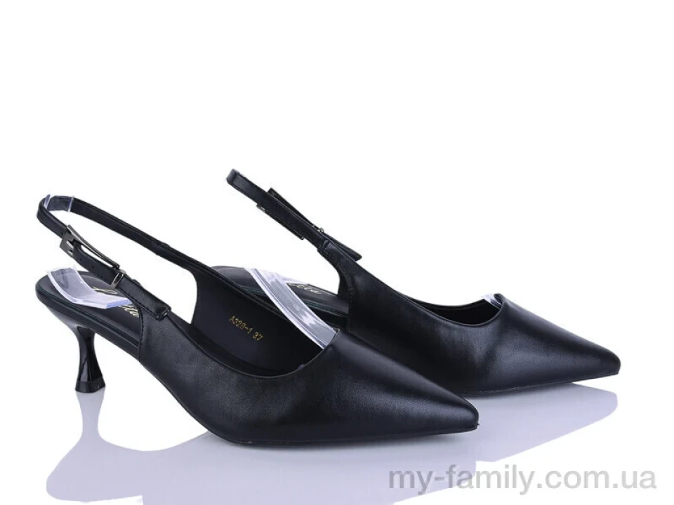 Туфлі штучна шкіра чорний жінки -, Туфлі жіночі оптом