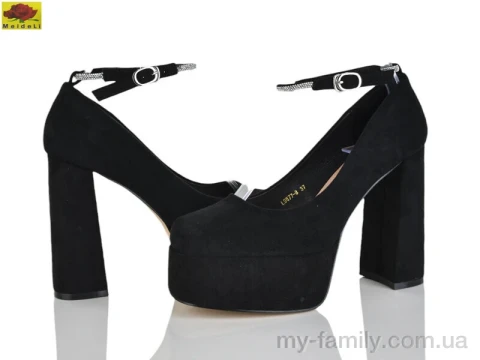 Туфлі штучна замша чорний жінки -, Туфлі жіночі оптом