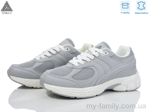 Кроссовки натуральная кожа-текстиль серый женщины -, Женские кроссовки оптом