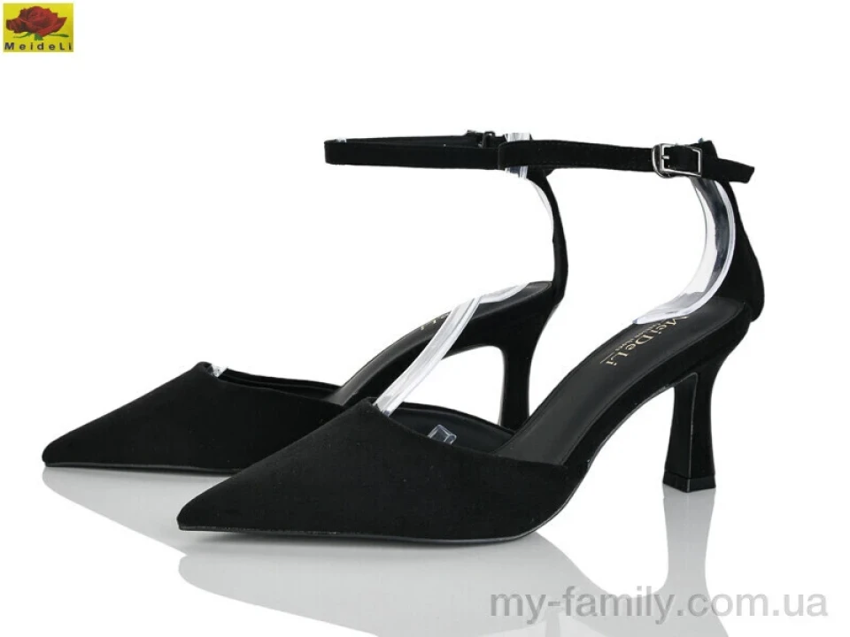 Туфлі штучна замша чорний жінки -, Туфлі жіночі оптом