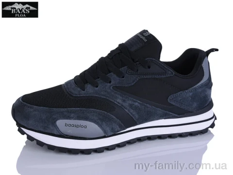 Кросівки штучна замша-текстиль чорний чоловіки -, Чоловічі кросівки оптом