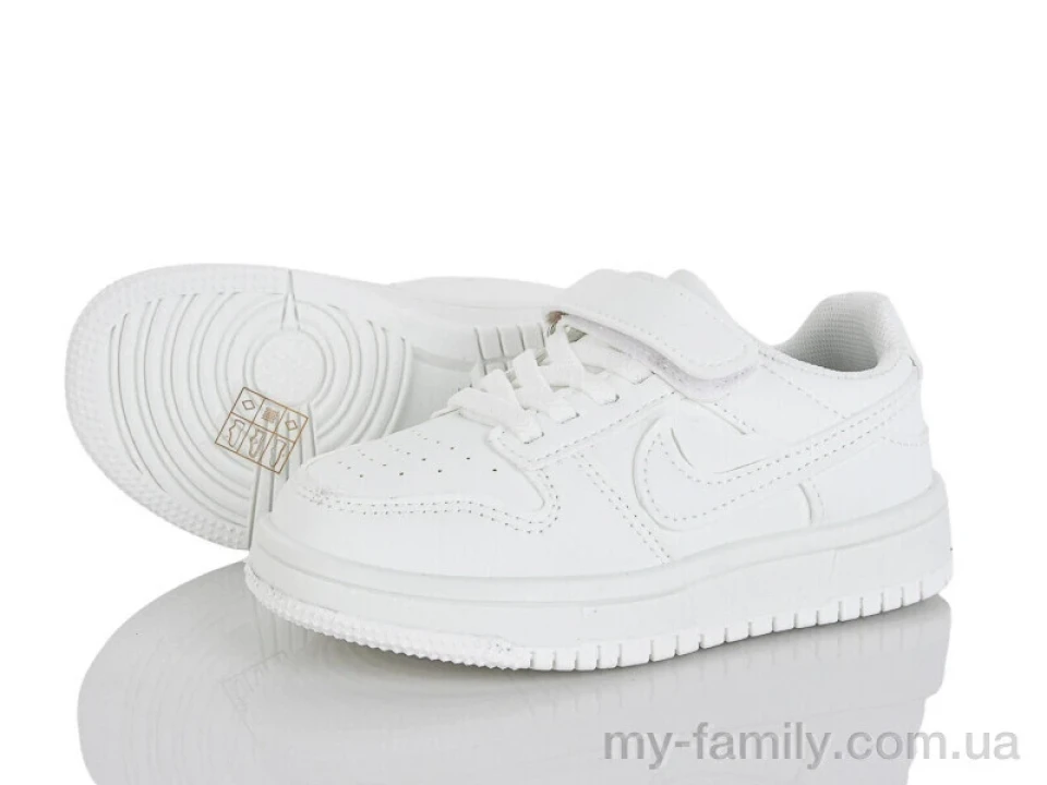 Кросівки штучна шкіра білий діти унісекс, Дитячі кросівки оптом