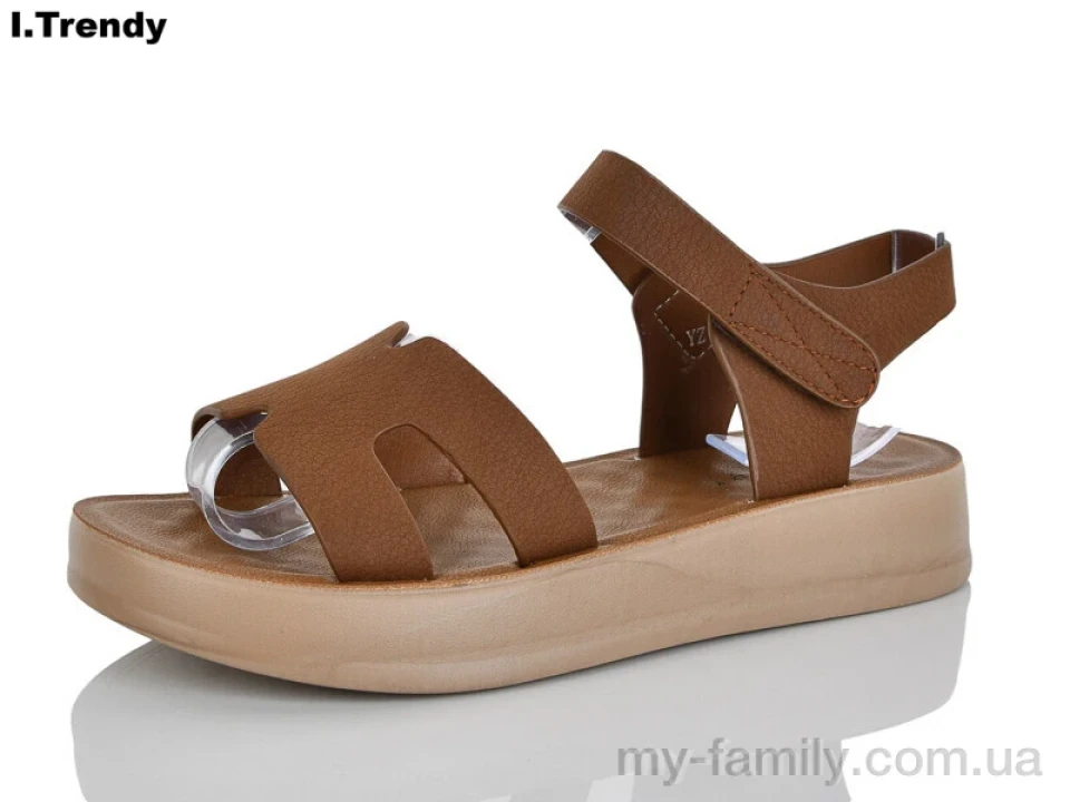 Босоніжки штучний нубук коричневий жінки -, Жіночі босоніжки оптом