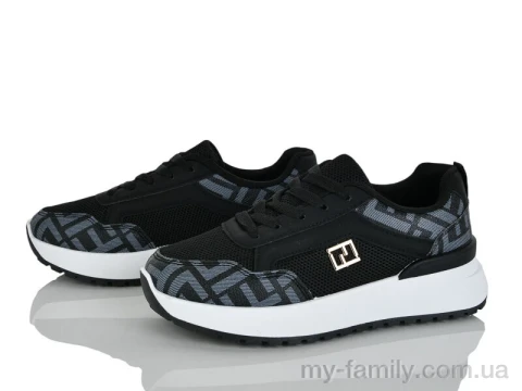 Кросівки штучна шкіра-текстиль чорний жінки -, Жіночі кросівки оптом