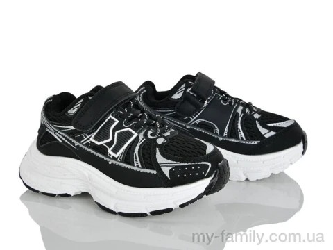 Кросівки штучна шкіра-текстиль чорний діти унісекс, Дитячі кросівки оптом