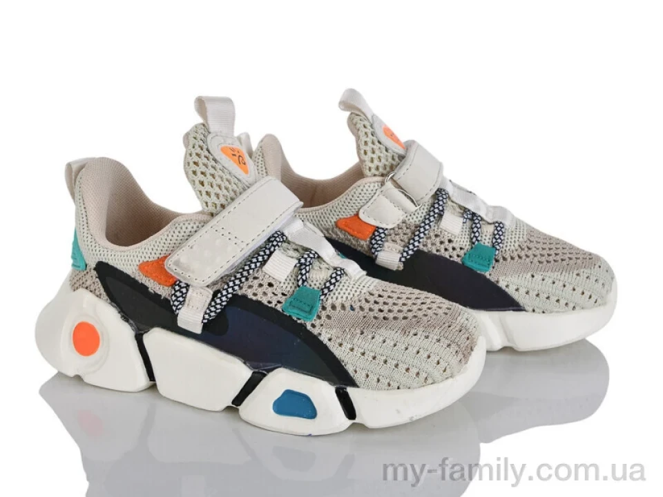 Кросівки текстиль бежевий діти унісекс, Дитячі кросівки оптом