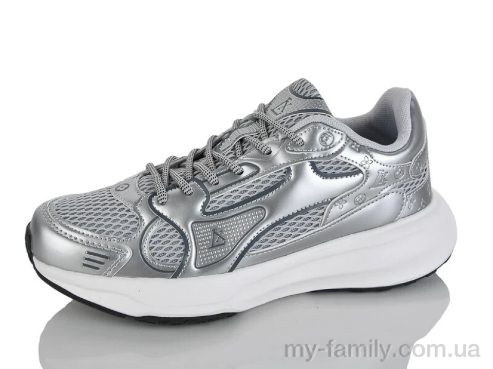 Кросівки штучна шкіра-текстиль сірий жінки -, Жіночі кросівки оптом