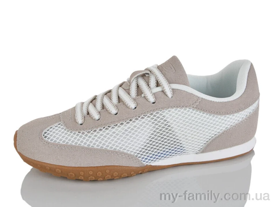 Кросівки штучна замша-текстиль бежевий жінки -, Жіночі кросівки оптом