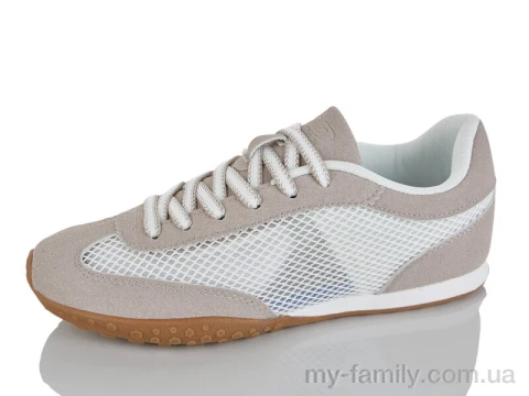 Кросівки штучна замша-текстиль бежевий жінки -, Жіночі кросівки оптом