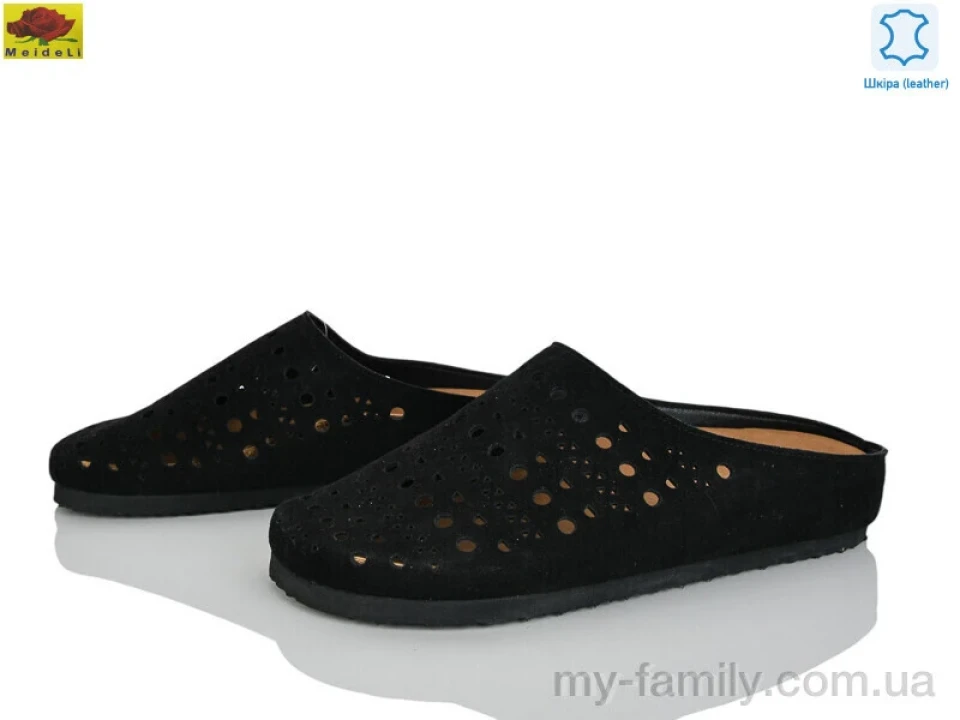 Шльопанці натуральна замша чорний жінки -, Жіночі шльопанці оптом