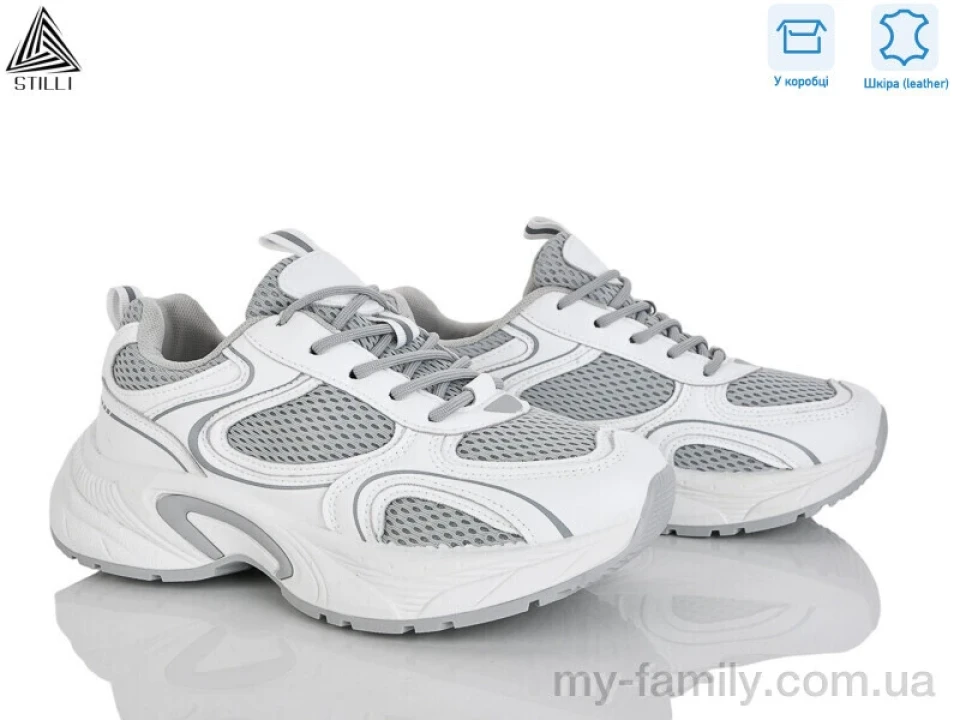 Кросівки натуральна шкіра-текстиль сірий жінки -, Жіночі кросівки оптом