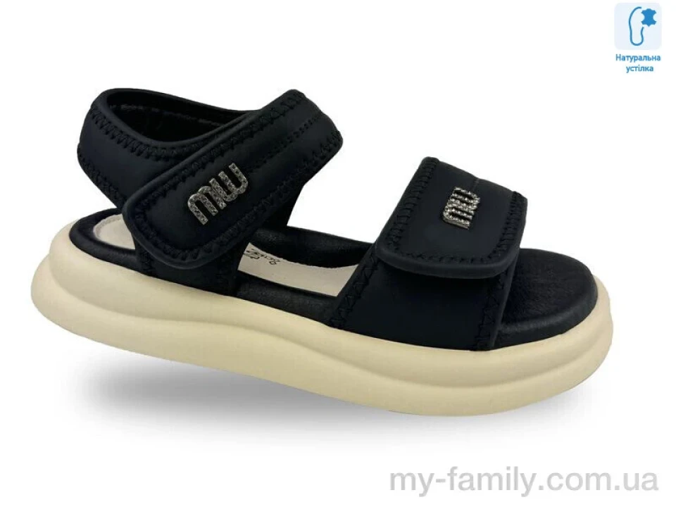 Босоніжки штучна шкіра чорний діти дівчинка, Взуття оптом діти