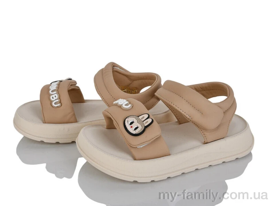 Босоніжки штучна шкіра коричневий діти дівчинка, Взуття оптом діти