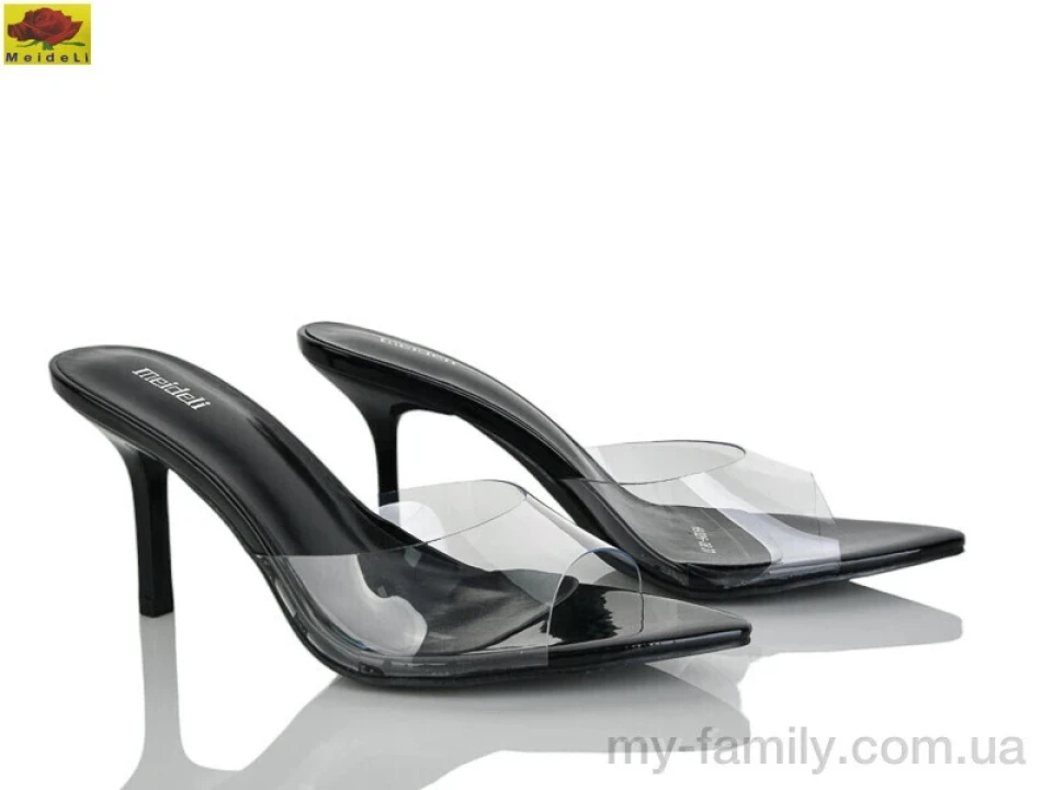 Шльопанці штучний матеріал чорний жінки -, Жіночі шльопанці оптом