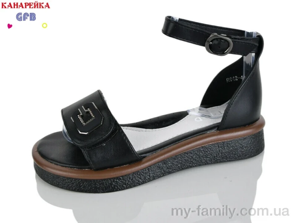 Босоніжки штучна шкіра чорний діти дівчинка, Взуття оптом діти