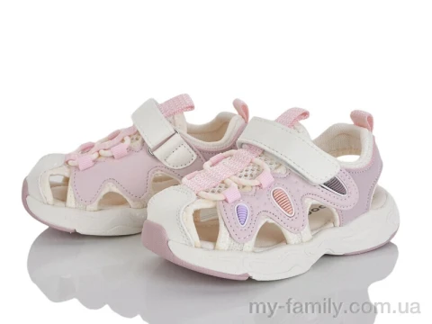 Босоніжки штучна шкіра-текстиль рожевий діти дівчинка, Взуття оптом діти