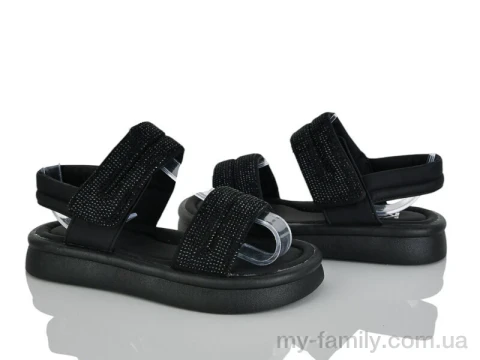 Босоножки искусственная кожа черный дети девочка, Взуття оптом дети