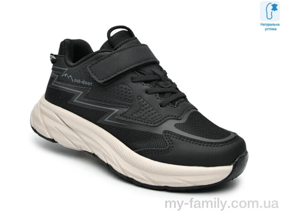 Кросівки штучна шкіра-текстиль чорний діти унісекс, Дитячі кросівки оптом