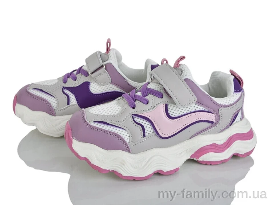 Кросівки штучна шкіра-текстиль сірий діти дівчинка, Дитячі кросівки оптом