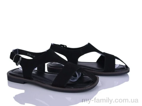 Босоножки искусственная замша черный женщины -, Женские босоножки оптом